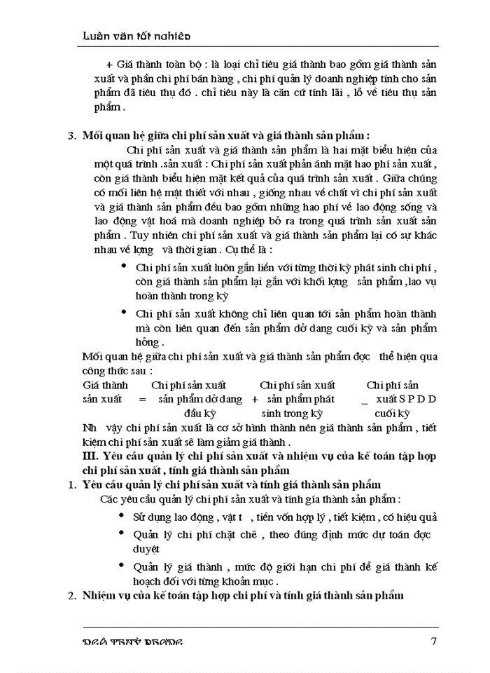 image for page Hoàn thiện công tác tổ chức chi phí sản xuất  và tính giá thành sản phẩm ở Công ty Cơ điện Trần Phú