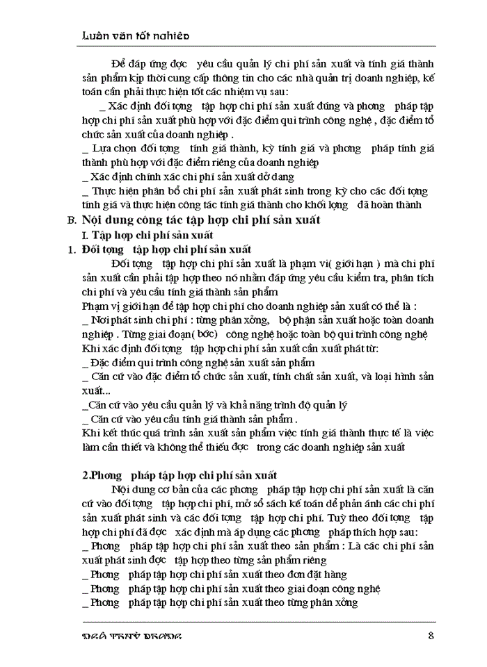 image for page Hoàn thiện công tác tổ chức chi phí sản xuất  và tính giá thành sản phẩm ở Công ty Cơ điện Trần Phú