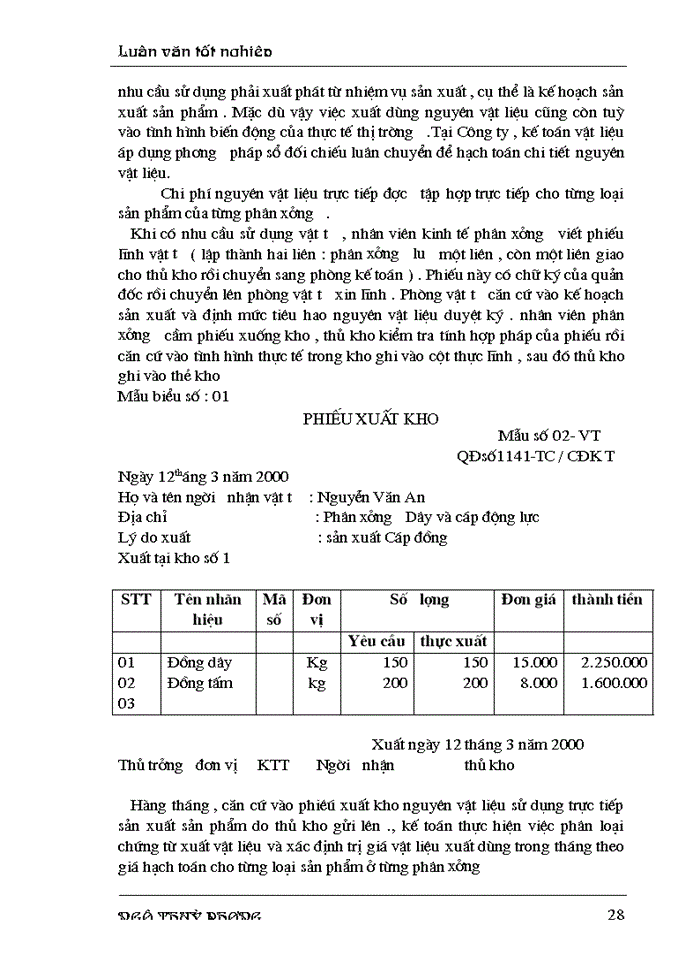 image for page Hoàn thiện công tác tổ chức chi phí sản xuất  và tính giá thành sản phẩm ở Công ty Cơ điện Trần Phú