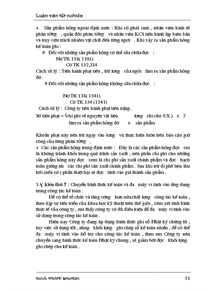 image for page Hoàn thiện công tác tổ chức chi phí sản xuất  và tính giá thành sản phẩm ở Công ty Cơ điện Trần Phú
