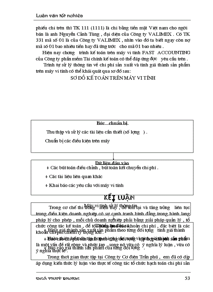 image for page Hoàn thiện công tác tổ chức chi phí sản xuất  và tính giá thành sản phẩm ở Công ty Cơ điện Trần Phú