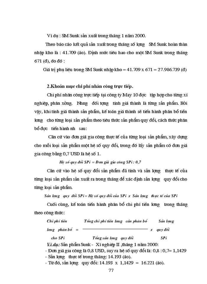image for page Hoàn thiện hạch toán chi phí sản xuất và tính giá thành sản phẩm tại Công ty May 10