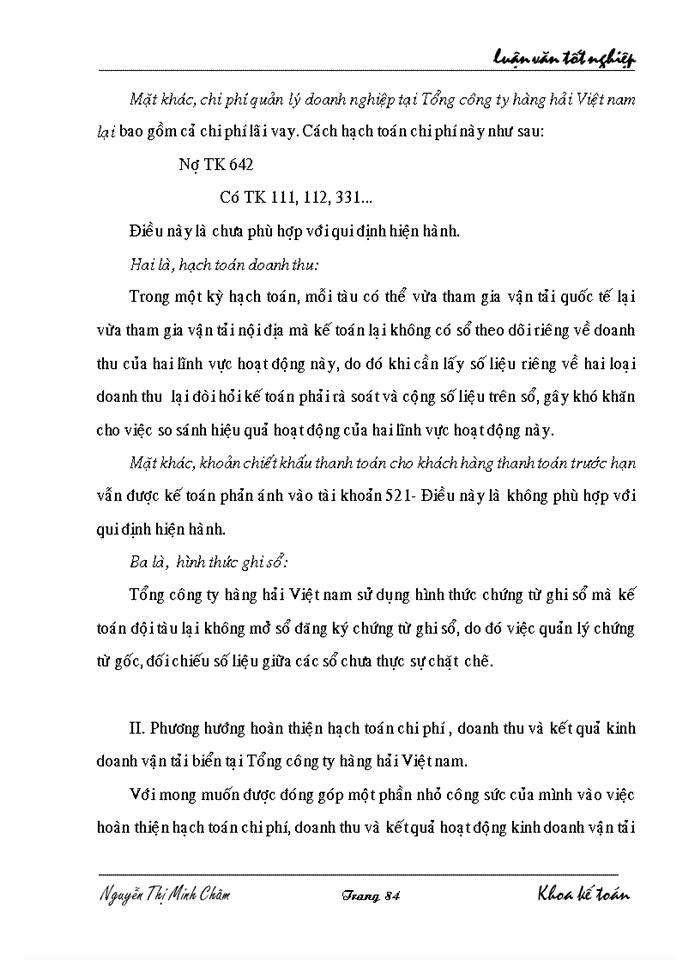 image for page Hoàn thiện hạch toán chi phí, doanh thu và kết quả hoạt động kinh doanh vận tải biển tại tổng công ty hàng hải Việt Nam