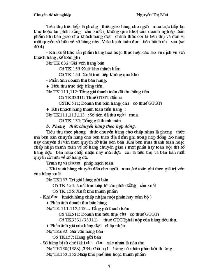 image for page Kế toán  tiêu thụ thành phẩm và xác định kết quả kinh doanh tại Công ty May Hồ Gươm