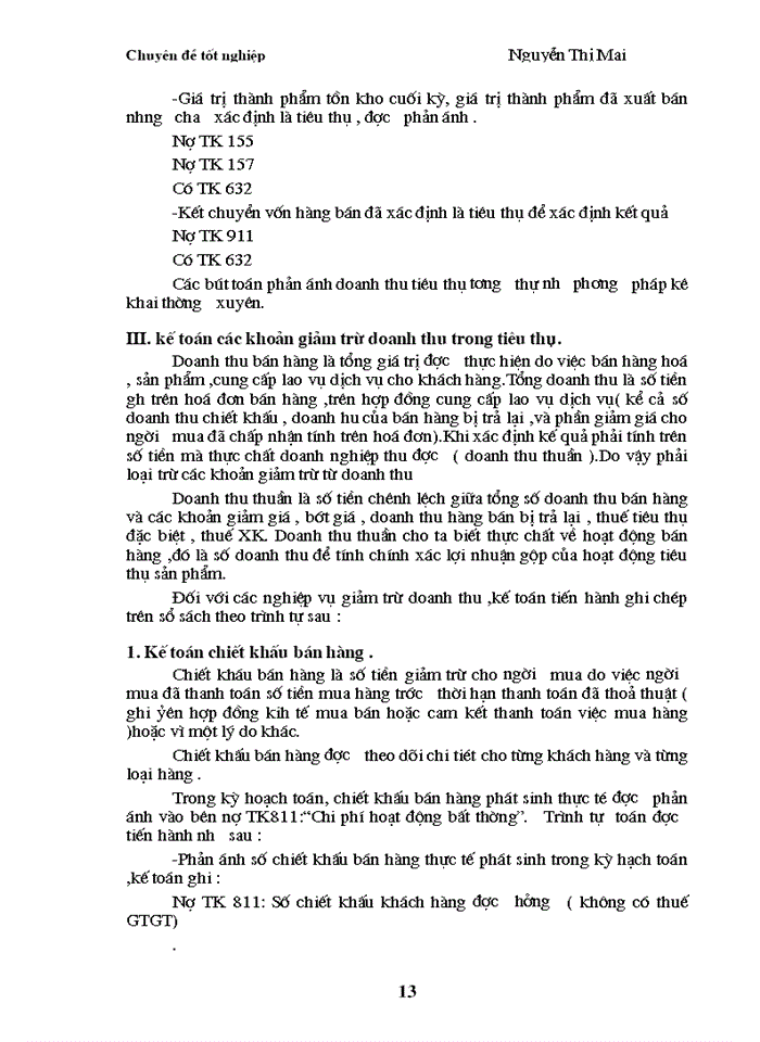image for page Kế toán  tiêu thụ thành phẩm và xác định kết quả kinh doanh tại Công ty May Hồ Gươm