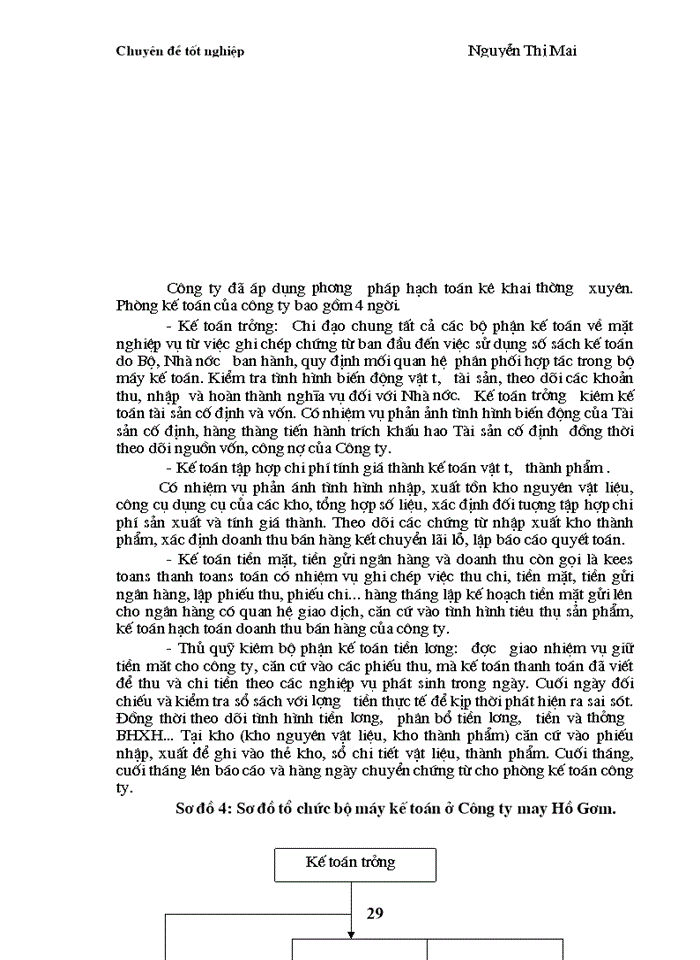 image for page Kế toán  tiêu thụ thành phẩm và xác định kết quả kinh doanh tại Công ty May Hồ Gươm