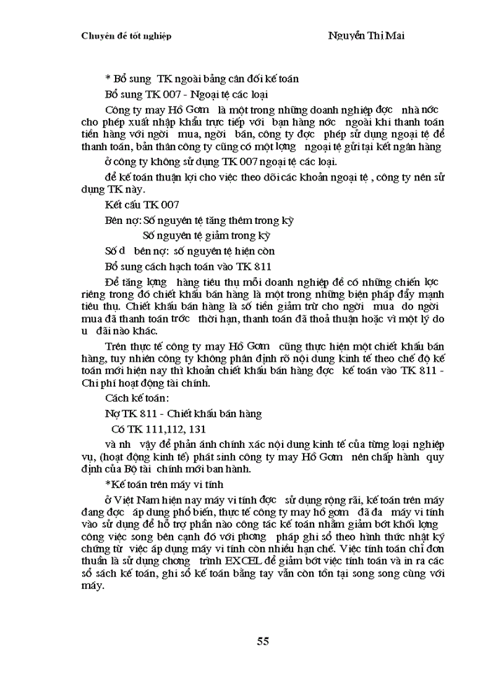 image for page Kế toán  tiêu thụ thành phẩm và xác định kết quả kinh doanh tại Công ty May Hồ Gươm