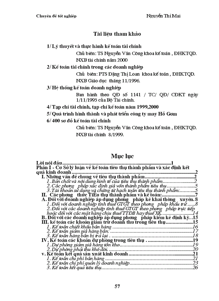 image for page Kế toán  tiêu thụ thành phẩm và xác định kết quả kinh doanh tại Công ty May Hồ Gươm