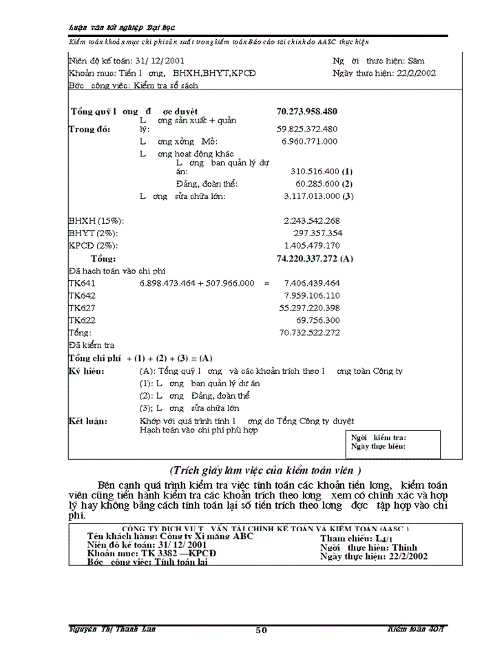 image for page Kiểm toán khoản mục chi phí sản xuất trong kiểm toán Báo cáo tài chính do Công ty Dịch vụ Tư vấn Tài chính Kế toán và Kiểm toán (AASC) thực hiện