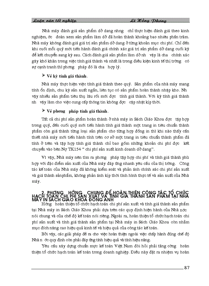 image for page Hoàn thiện công tác kế toán tập hợp chi phí sản xuất và tính giá thành sản phẩm tại nhà máy in Sách Giáo Khoa