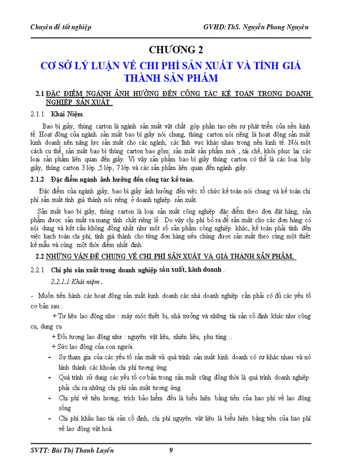 image for page Kế toán  tập hợp chi phí và tính giá thành sản phẩm tại công ty tnhh sản xuất – thương mại -  xuất nhập khẩu bao bì giấy TÂN NAM TIẾN