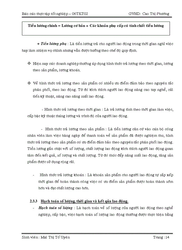 image for page Kế toán tiền lương và các khoản trích theo lương tại công ty TNHH TM THẾ TUẤN