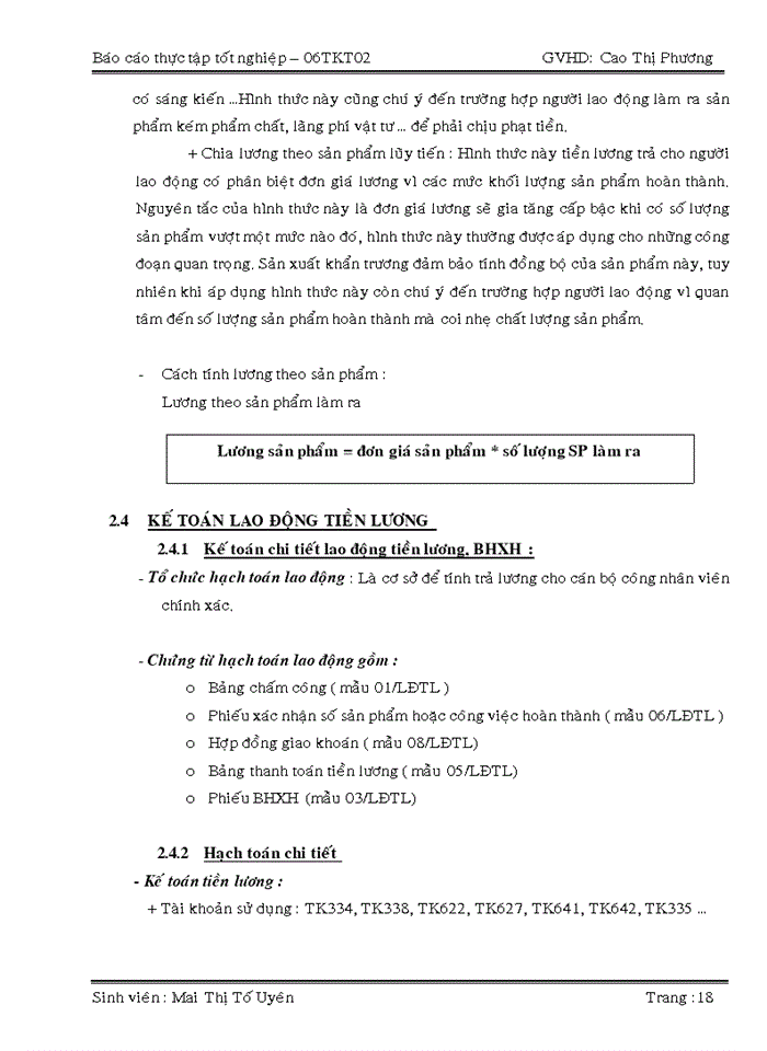 image for page Kế toán tiền lương và các khoản trích theo lương tại công ty TNHH TM THẾ TUẤN