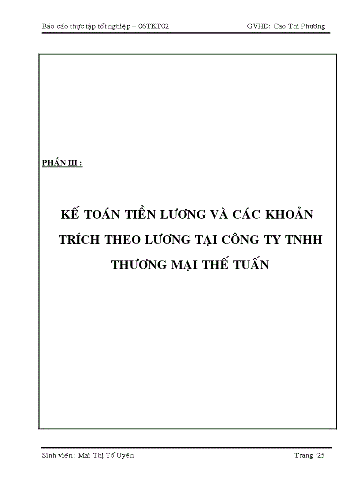 image for page Kế toán tiền lương và các khoản trích theo lương tại công ty TNHH TM THẾ TUẤN