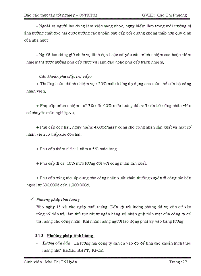 image for page Kế toán tiền lương và các khoản trích theo lương tại công ty TNHH TM THẾ TUẤN