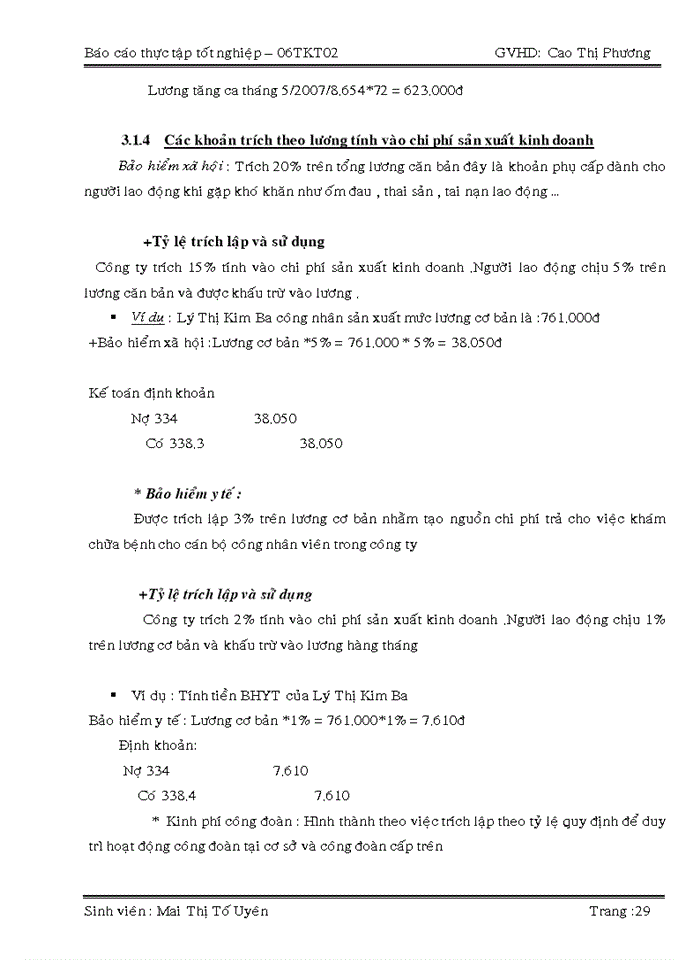 image for page Kế toán tiền lương và các khoản trích theo lương tại công ty TNHH TM THẾ TUẤN