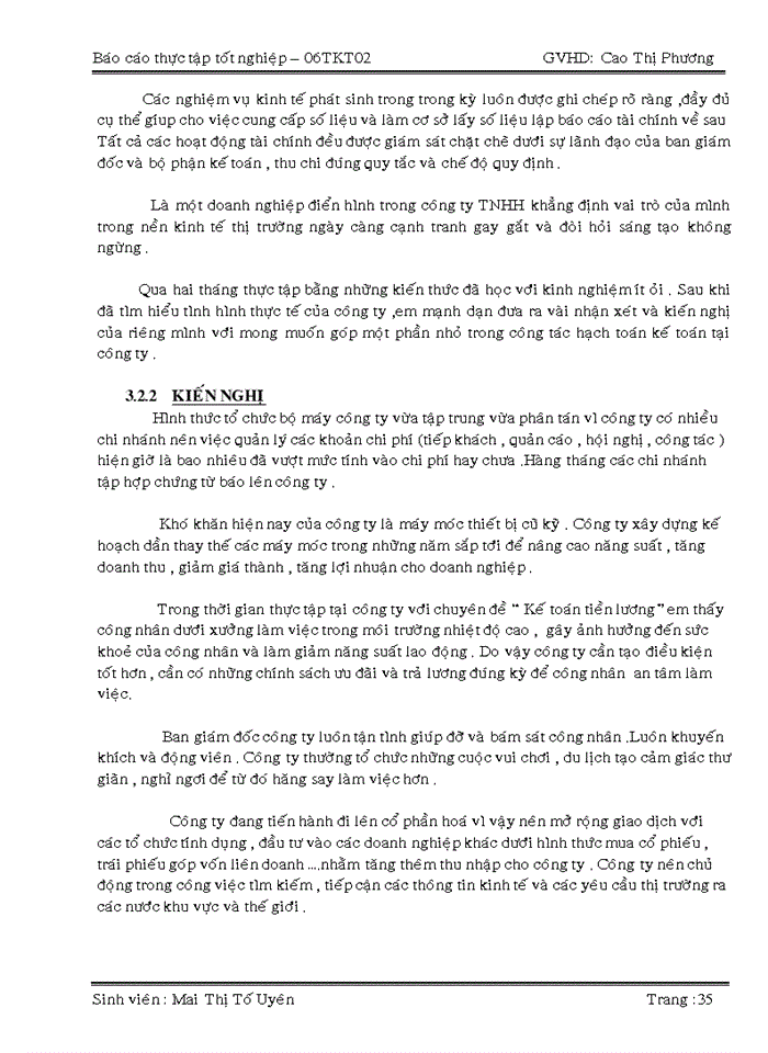 image for page Kế toán tiền lương và các khoản trích theo lương tại công ty TNHH TM THẾ TUẤN