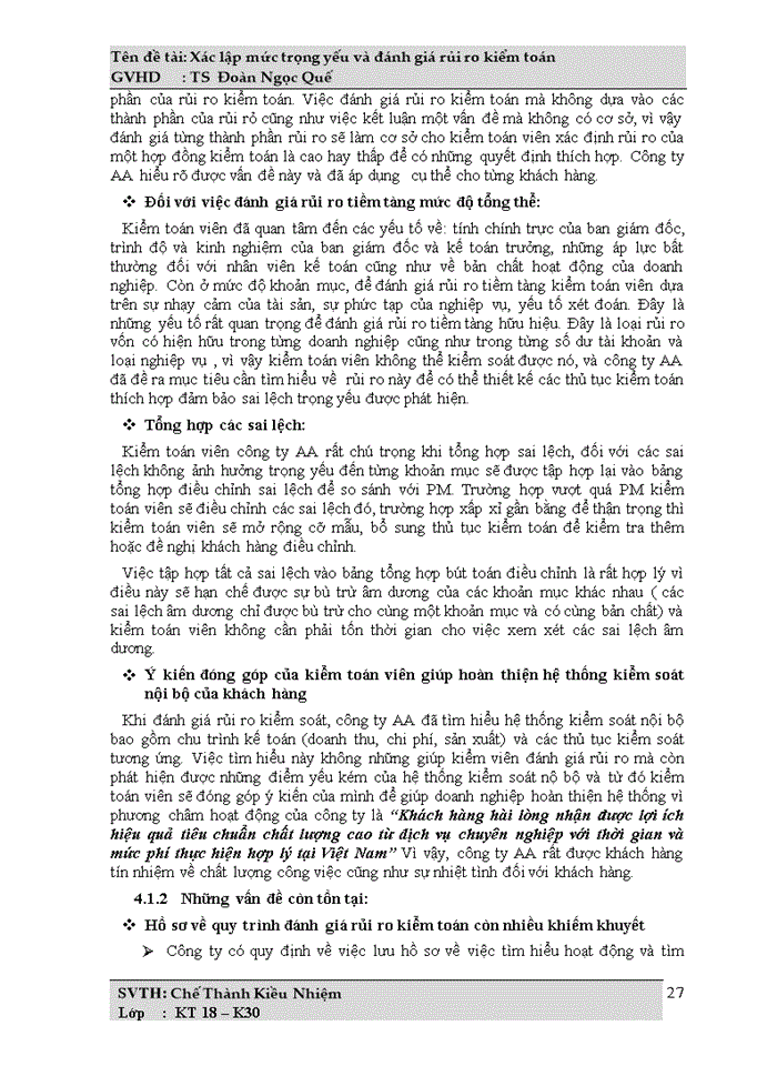 image for page Xác lập mức trọng yếu và đánh giá rủi ro kiểm toán