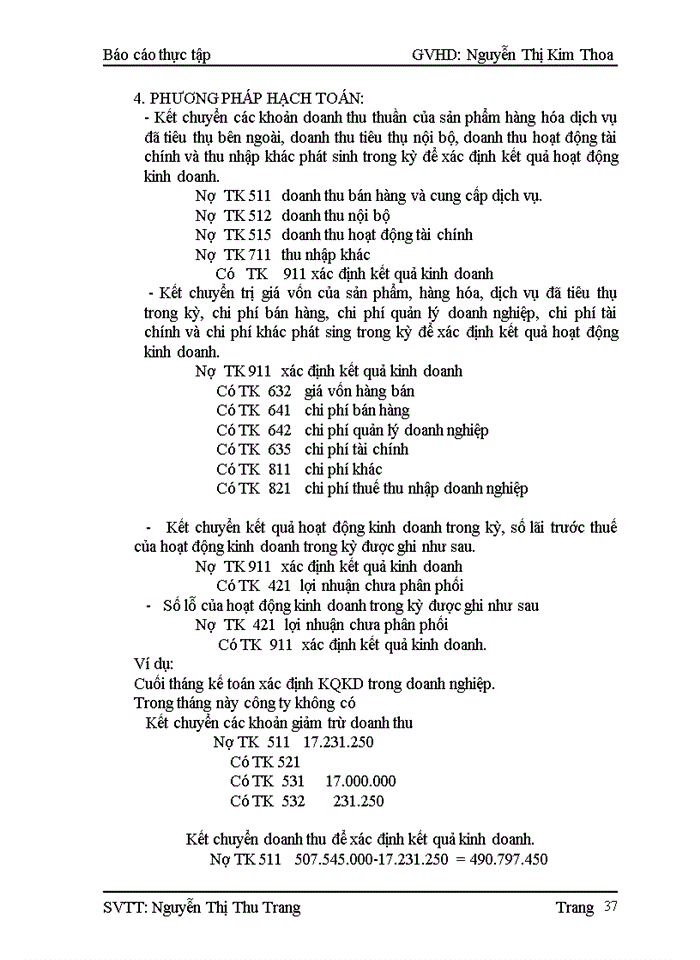 image for page Kế toán xác định kết quả kinh doanh v thuế thu nhập doanh nghiệp của cơng ty TNHH TM Kim Khánh