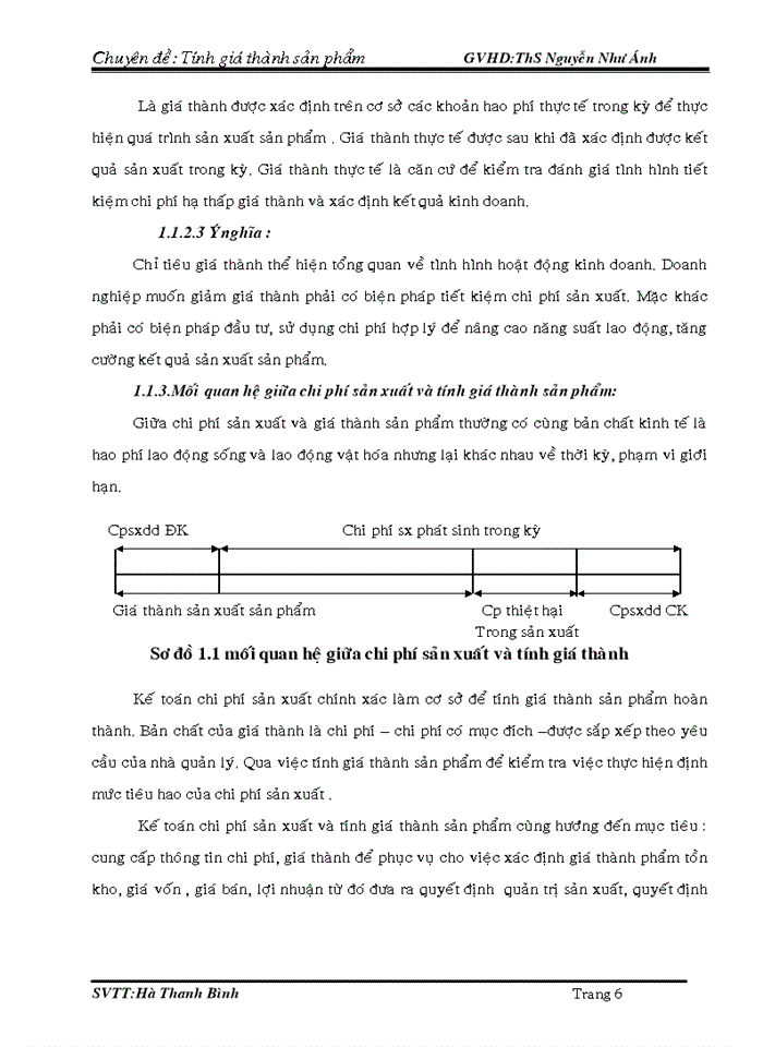 Kế toán chi phí sản xuất & tính giá thành sản phẩm tại công ty TNHH SX –TM –DV THÙY KHANH