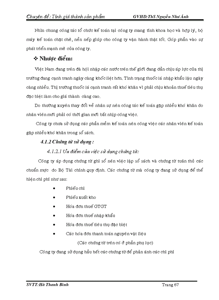 image for page Kế toán chi phí sản xuất & tính giá thành sản phẩm tại công ty TNHH SX –TM –DV THÙY KHANH