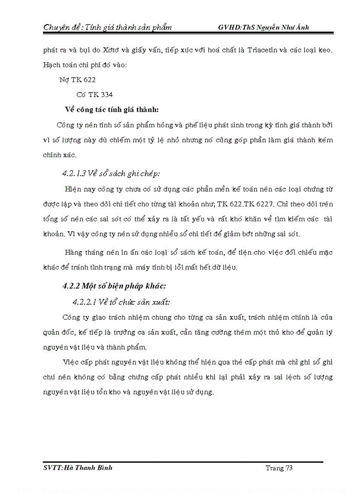 image for page Kế toán chi phí sản xuất & tính giá thành sản phẩm tại công ty TNHH SX –TM –DV THÙY KHANH