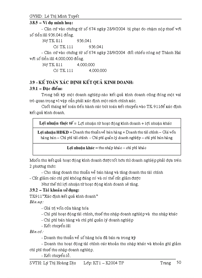image for page Kế toán xác định kết quả kinh doanh tại công ty TNHH TÂN THIÊN KHẢI