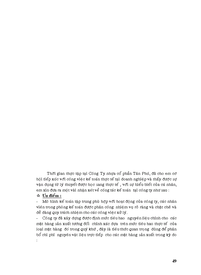 image for page Tập hợp chi phí sản xuất và tính giá thành sản xuất sản phẩm tại CÔNG TY CỔ PHẦN NHỰA TÂN PHÚ