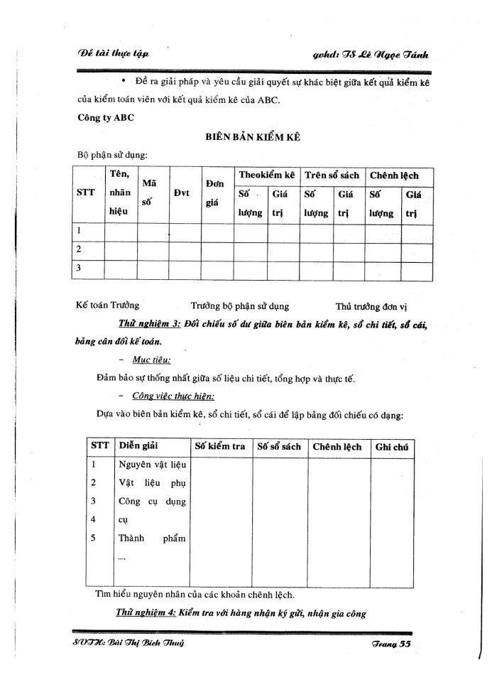 image for page Thực trạng về quá trình kiểm hàng tồn kho và giá vốn bán hàng tại công ty kiểm toán Mỹ AA