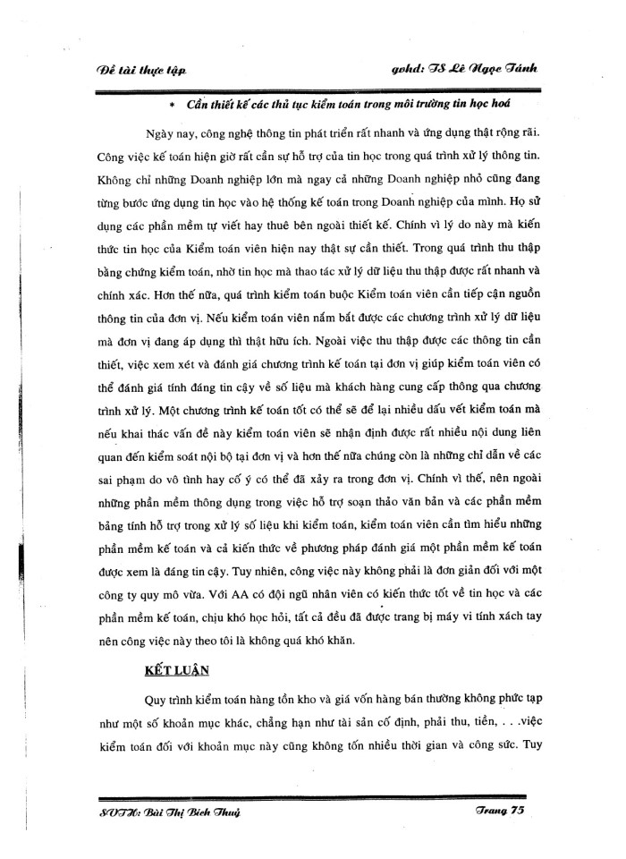 image for page Thực trạng về quá trình kiểm hàng tồn kho và giá vốn bán hàng tại công ty kiểm toán Mỹ AA