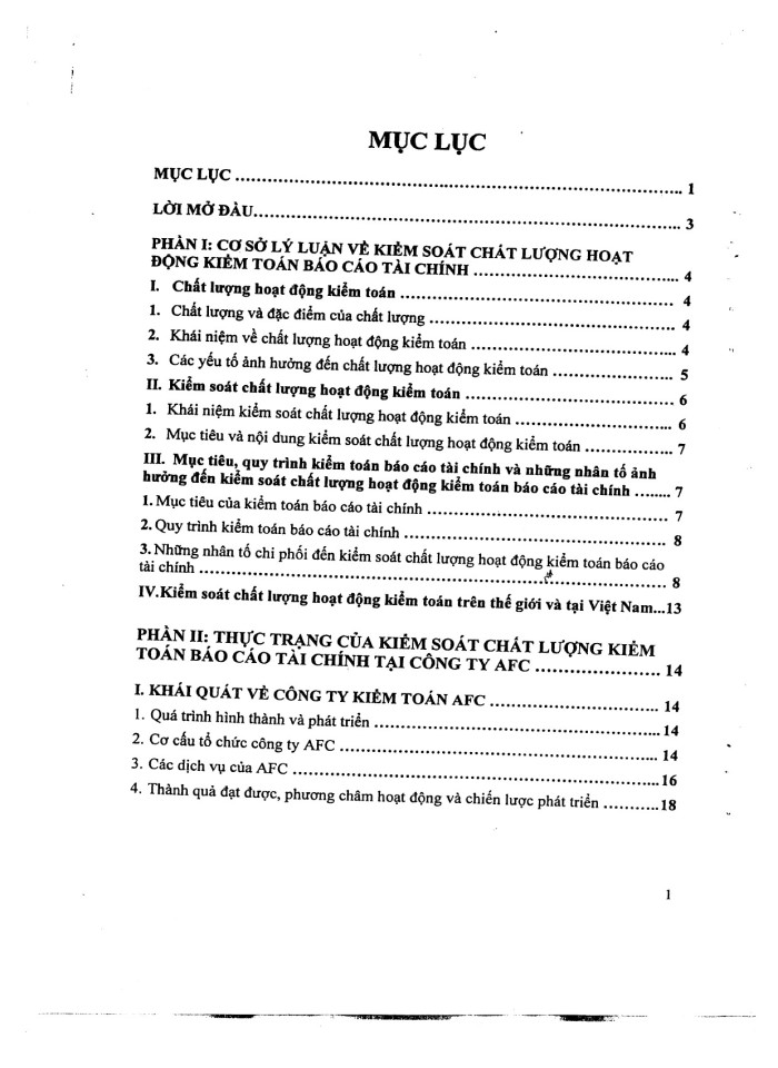 image for page Kiểm soát chất lượng hoạt động kiểm toán báo cáo tài chính tại công ty AFC