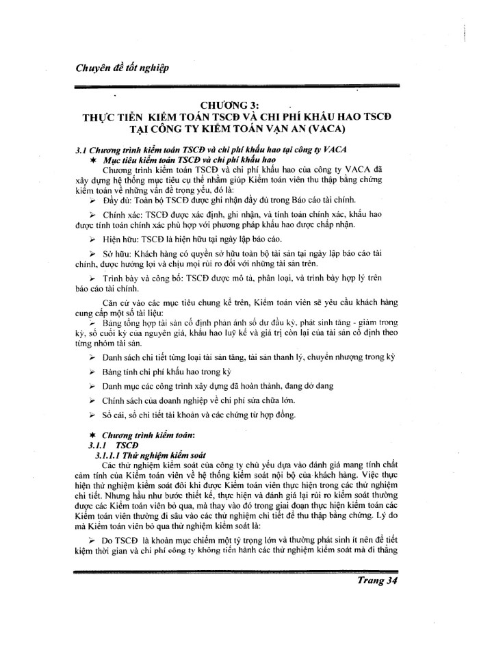 image for page Quy trình kiểm toán TSCD và chi phí khấu hao TSCD tại công ty kiểm toán Vạn An