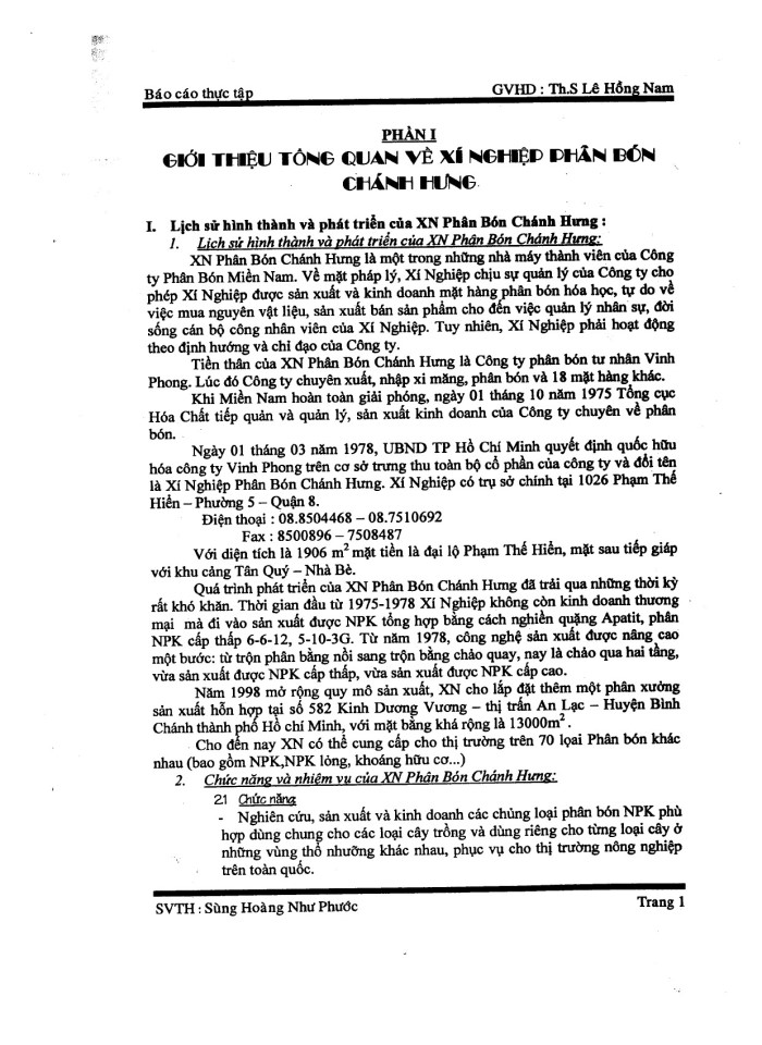 image for page Kế toán thành phẩm, tiêu thụ thành phẩm và xác định kết quả tiêu thụ tại xí nghiệp phân bón Chánh Hưng