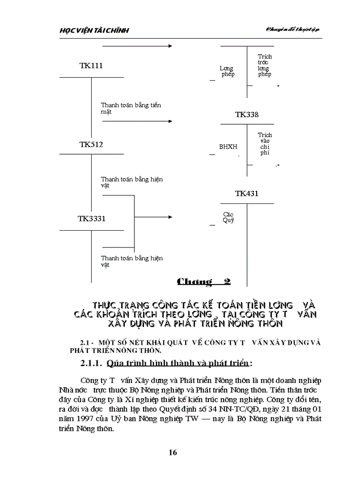 image for page Hoàn thiện tổ chức công tác kế toán tiền lương và các khoản trích theo lương tại Công ty Tư vấn Xây dựng và Phát triển Nông thôn