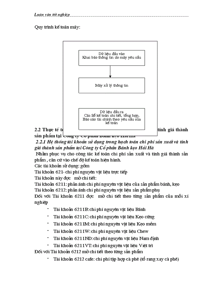image for page Hoàn thiện kế toán chi phí sản xuất và tính giá thành sản phẩm tại Công ty Cổ phần Bánh kẹo Hải Hà