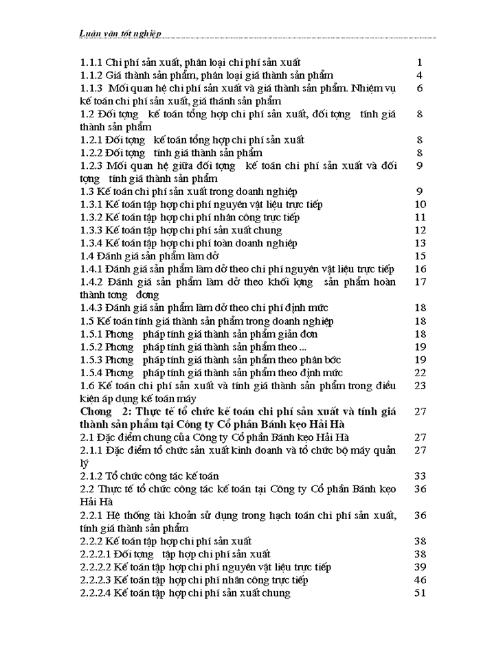 image for page Hoàn thiện kế toán chi phí sản xuất và tính giá thành sản phẩm tại Công ty Cổ phần Bánh kẹo Hải Hà