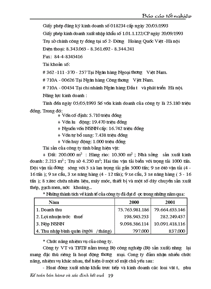 image for page Tổ chức kế toán bán hàng và xác định kết quả bán hàng ở công ty vật tư thiết bị toàn bộ - MaTexim