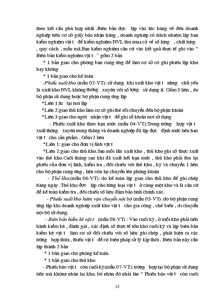 image for page Kế toán nguyên vật liệu, vật liệu và công cụ dụng cụ tại Xí nghiệp 22 - Công ty 22 BQP