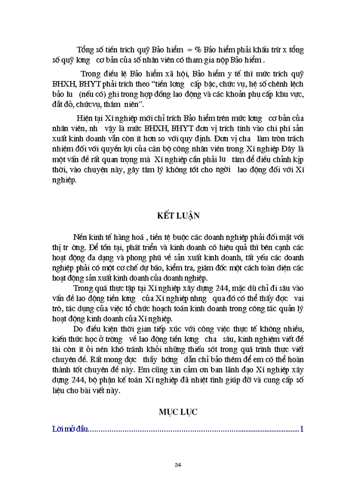 image for page Hạch toán tiền lương và các khoản trích theo lương tại Xí nghiệp xây dựng 244