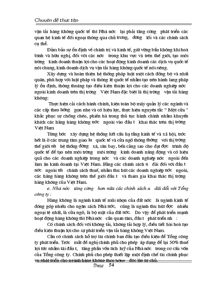 image for page Một số biện pháp nhằm phát triển vận tải Hàng không Việt Nam