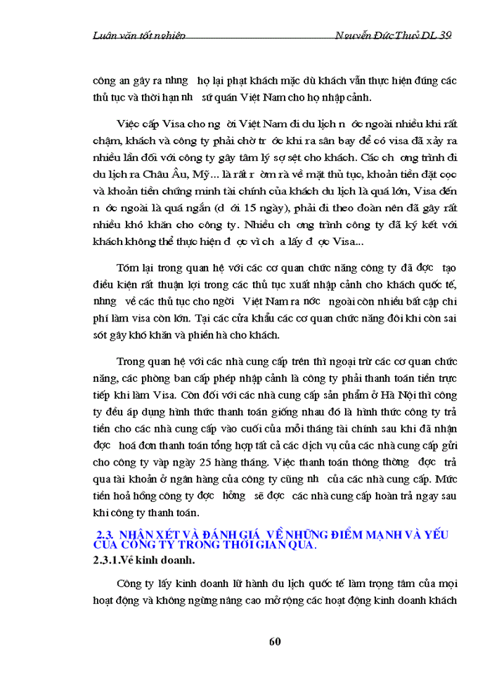 image for page Quan hệ với các nhà cung cấp ở Hà Nội của công ty điều hành hướng dẫn du lịch Vinatour, thực trạng và giải pháp