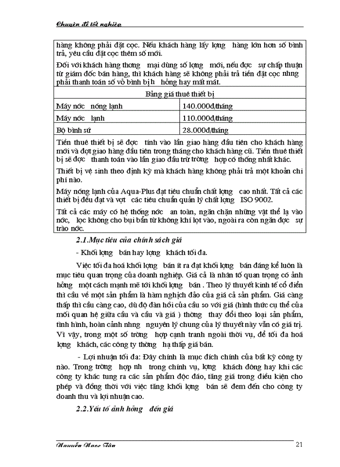 image for page Hoàn thiện giải pháp marketing hỗn hợp nhằm phát triển thị trường nước khoáng của công ty TNHH Sana