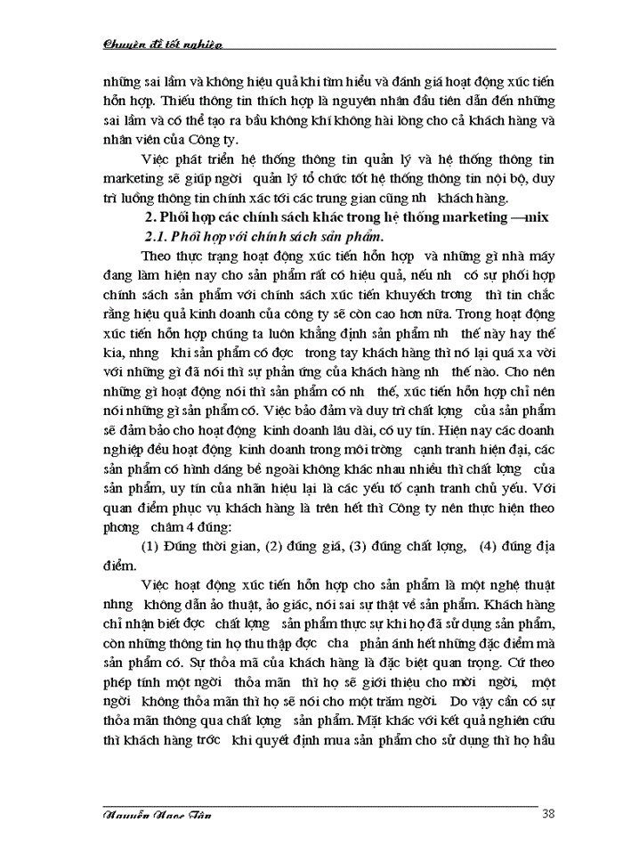 image for page Hoàn thiện giải pháp marketing hỗn hợp nhằm phát triển thị trường nước khoáng của công ty TNHH Sana