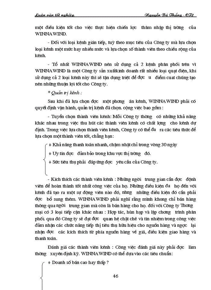 image for page Xây dựng kế hoạch marketing cho công ty trách nhiệm hữu hạn nhà nước một thành viên điện cơ thống nhất (VINAWIND)