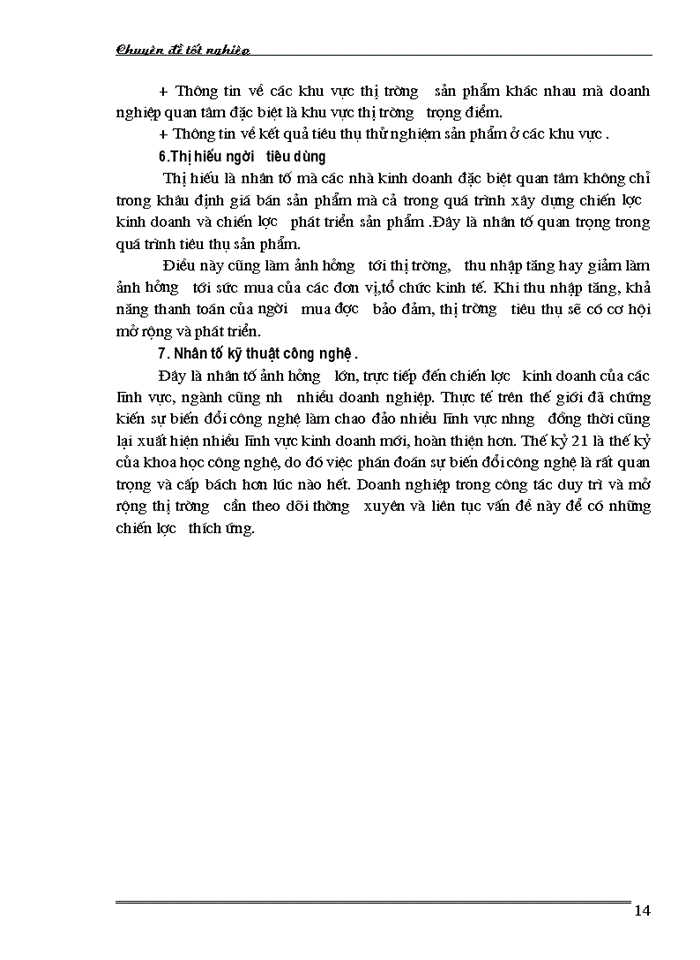 image for page Những biện pháp cơ bản góp phần duy trì và mở rộng thị trường tiêu thụ sản phẩm ở Công ty TNHH TESECO