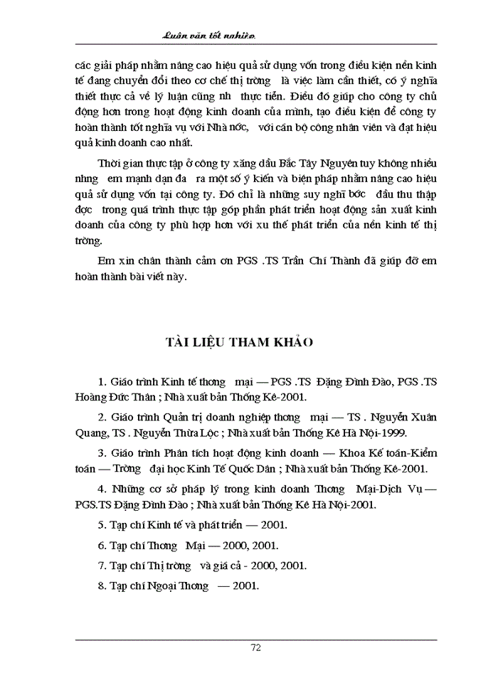 image for page Vốn kinh doanh và hiệu quả sử dụng vốn kinh doanh của doanh nghiệp thương mại