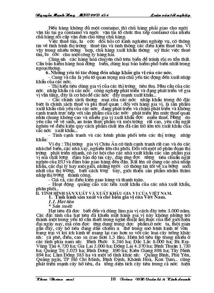image for page Thực trạng và những giải pháp chủ yếu nhằm đẩy mạnh xuất khẩu gia vị của của Việt Nam