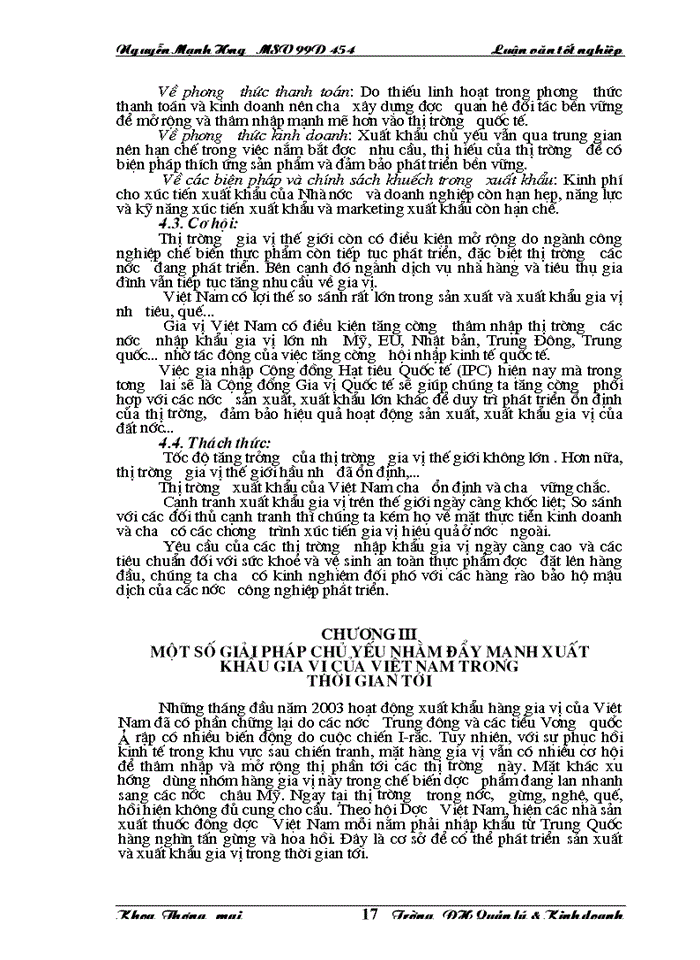 image for page Thực trạng và những giải pháp chủ yếu nhằm đẩy mạnh xuất khẩu gia vị của của Việt Nam