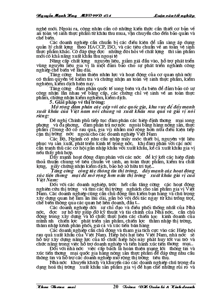 image for page Thực trạng và những giải pháp chủ yếu nhằm đẩy mạnh xuất khẩu gia vị của của Việt Nam