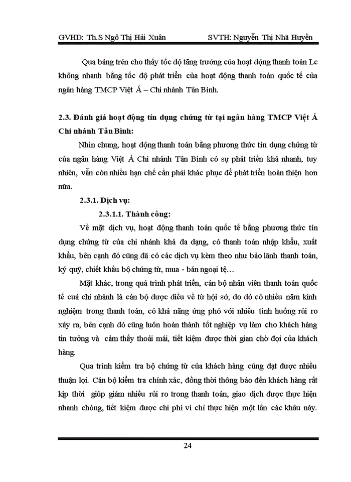 image for page Giải pháp phát triển hoạt động tín dụng chứng từ tại ngân hàng tmcp việt á chi nhánh tân bình